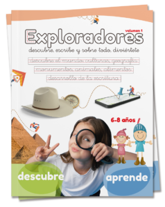 Colección Exploradores - Portada ES - Caligrafía divertida