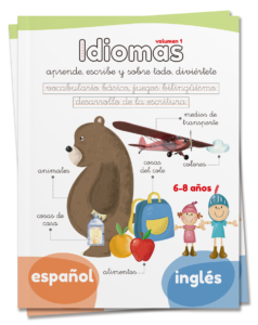 Colección Idiomas - Portada ES - Caligrafía divertida