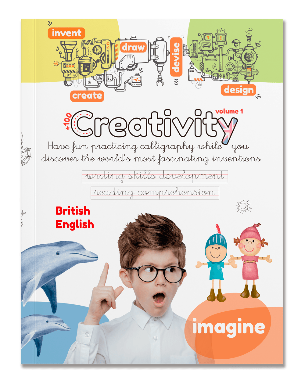 Creativity cover UK - Funny calligraphy